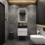 Ensemble de meuble-lavabo simple mural 24 po Golitz-828691345