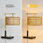 19.68'' H Modern Earthy Black/brass Metal Desk Lamps With Usb And Handwoven Shade For Living Room/bedroom