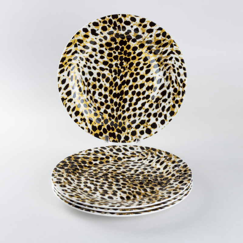 DO NOT GROUP PLEASE! Jungle Leopard Cat 7.5" Bone China Appetizer Plate