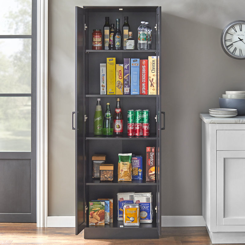 Roddin 71'' Kitchen Pantry, Black
