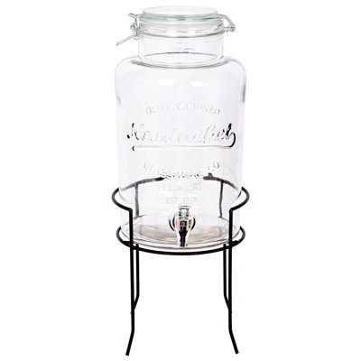 Rink Drink Glass Drinks Dispenser with Tap & Stand