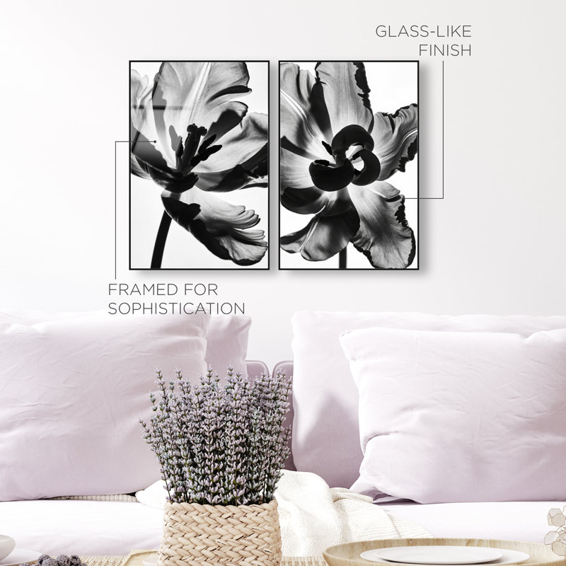 Close Up Set Set by Oliver Gal, 46" H x 31" W, Black Floater Frame