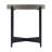 Brookline 20" Round Wood End Table with Gray Concrete Coating