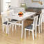 Ensemble de 2 chaises de salle à manger rembourrées en bois avec siège rembourré et structure en bois d'hévéa-1036305453