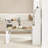 33.5" W Multifunctional Buffet With Hutch, Foldable Dining Table-886629199