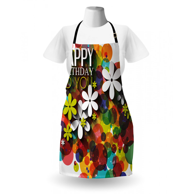 Birthday Floral Bib Apron