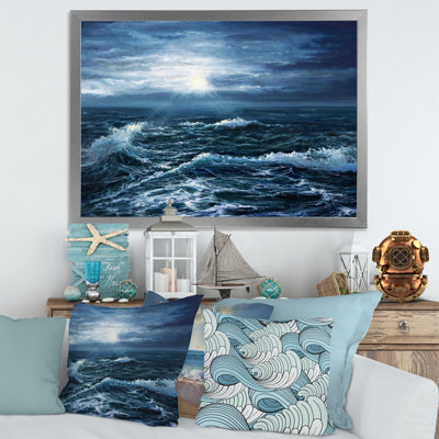 " Sunshine Through The Ocean Waves " by Designart