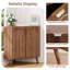 Armoire de rangement d'angle moderne en bois avec portes sculptées arquées, armoire peu encombrante pour le salon, la cuisine, la salle de bain, buffet robuste pour le bar et la maison