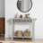 Ariba Traditional 43.3" W Decorative Cutout Entryway Console Table-128467878