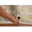 Tapis rayé à motif abstrait
