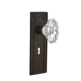 Mission Plate with Decorative Keyhole and Chateau Door Knob