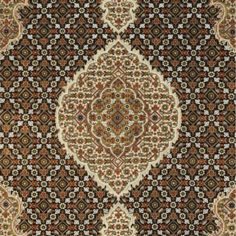 Tapis en laine noué à la main Donko Indo Tabriz