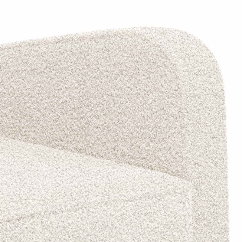 Upholstered Armchair, Cream