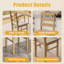 Scandinavian Style Dining Chair With Upholstered Seat-1202620526
