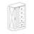 5 Drawers Dresser W/Sliding Barn Door