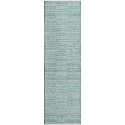 Premium Machine Washable Prisco Turquoise Rug