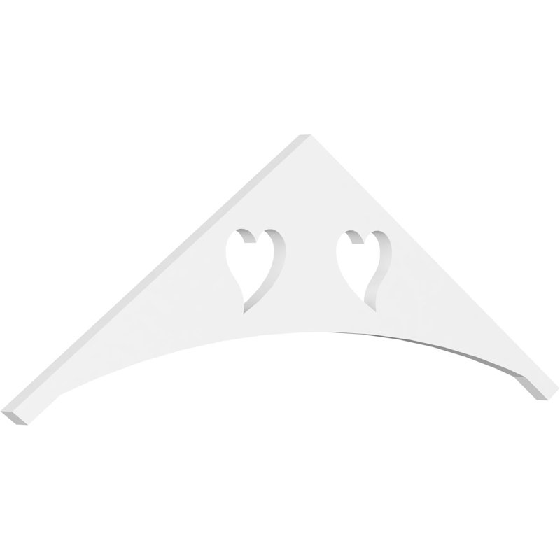 Pignon Winston de qualité architecturale en PVC (4/12), H 10 po x l 60 po x P 1 po