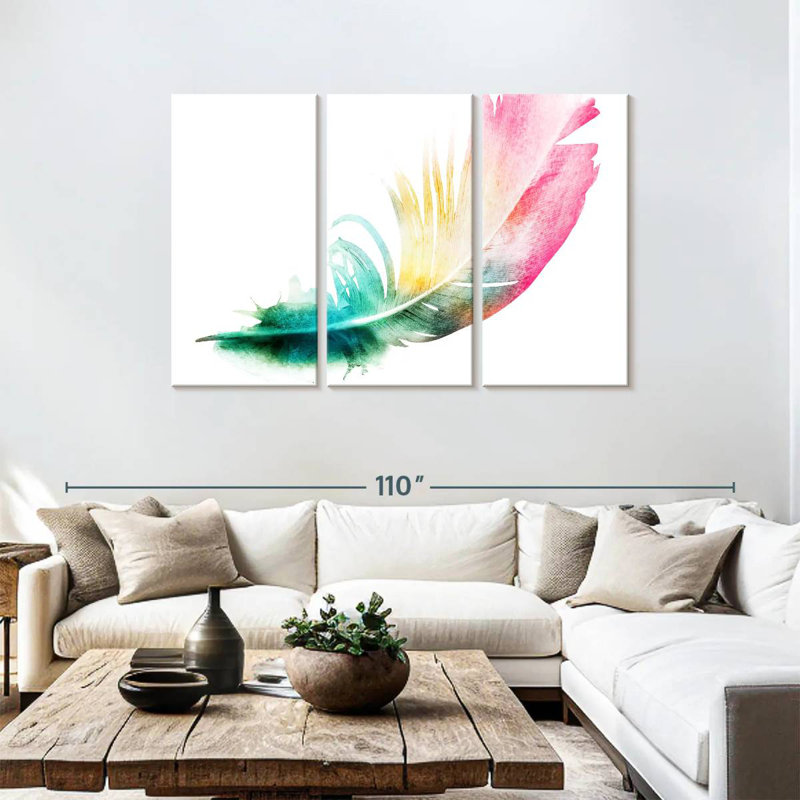 Kerner Prismatic Feather, 48" H x 74" W
