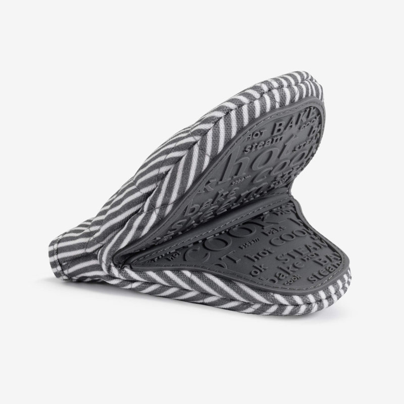Silicone Hot Grab Mini Oven Mitt, Dark Grey