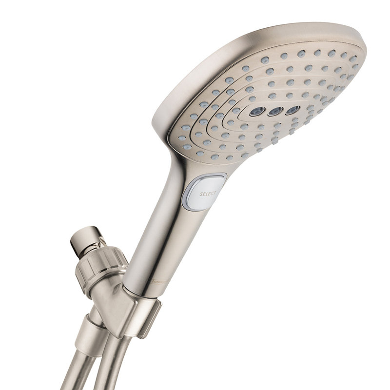 Raindance E 120 Rain Handheld Shower Head, Brushed Nickel