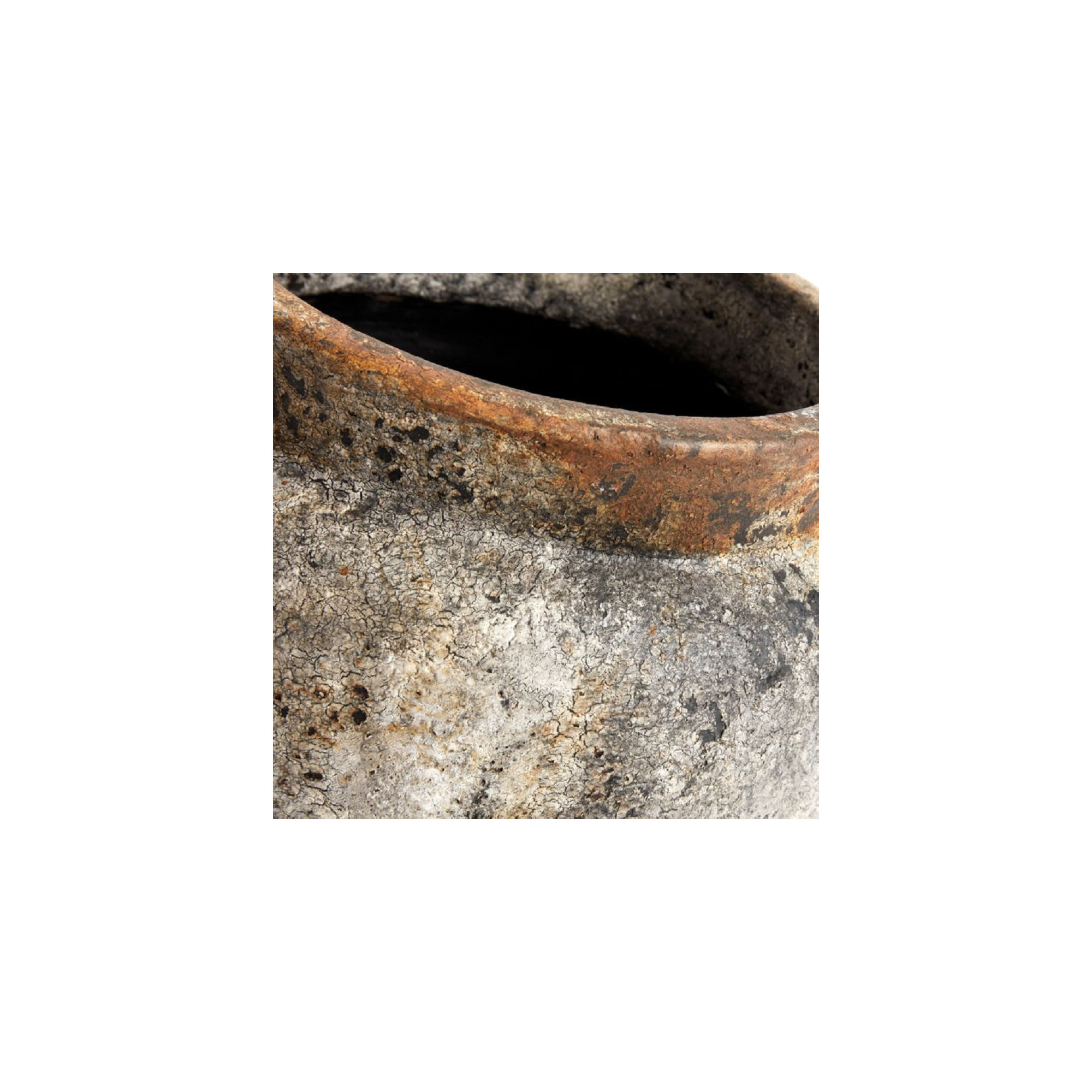 Kacie Gray Indoor / Outdoor Terracotta Table Vase, 11.02" H x 11.02" W x 11.02" D