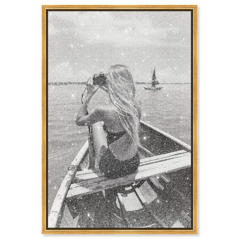 Frame Of Solitude Print by Oliver Gal, 31"H x 21"W, Gold Floater Frame
