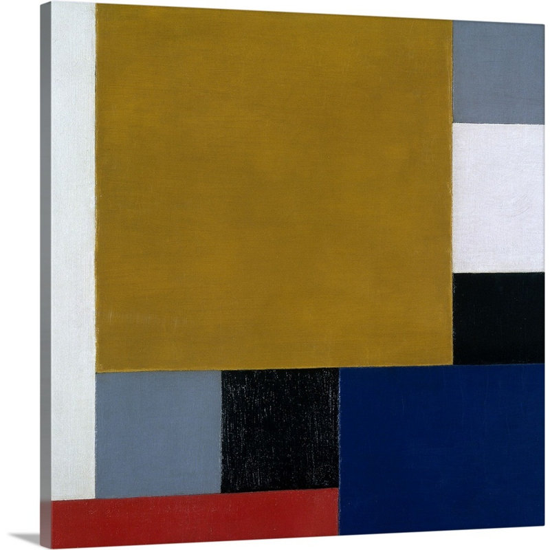 Composition 22, 1922 Theo van Doesburg, reproduction d'art sur toile, Toile tendue, H 30 po x l 30 po x P 1,25 po