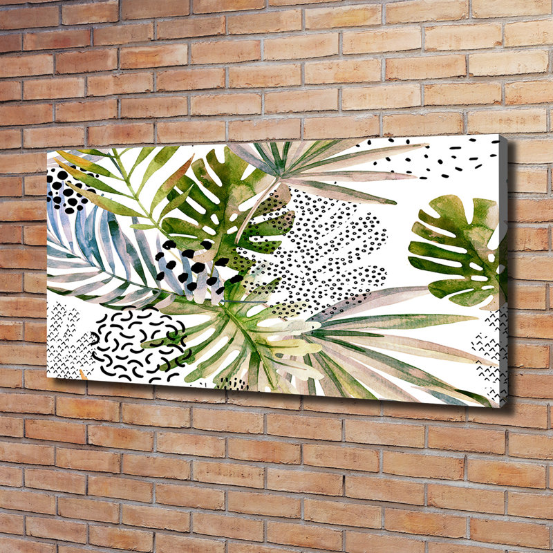 Tropical Leaves - Wrapped Canvas Print