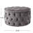 Grey Velvet With Upholstery - And Versatile Comfortable Footstool