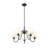 Sujal 5 - Light Steel Dimmable Classic / Traditional Chandelier-1452589991