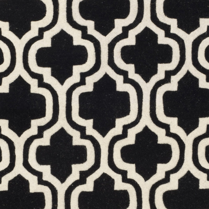 Carolene Hand Tufted Wool Geometric Rug, Rectangle 2' x 3'