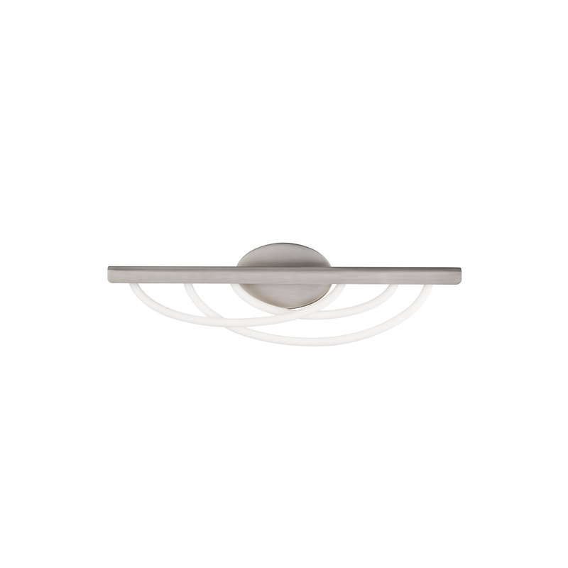 Swoop LED Bath Vanity & Wall Light, Brushed Nickel