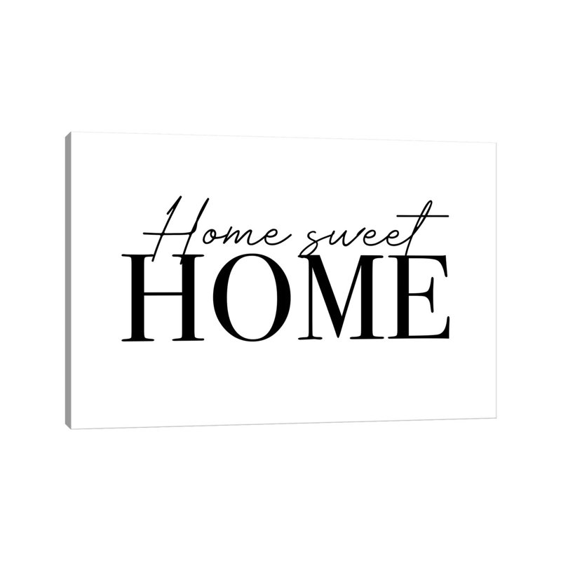 " Home Sweet Home ", No Mat, 18" H x 26" W x 1.5" D, Wrapped Canvas