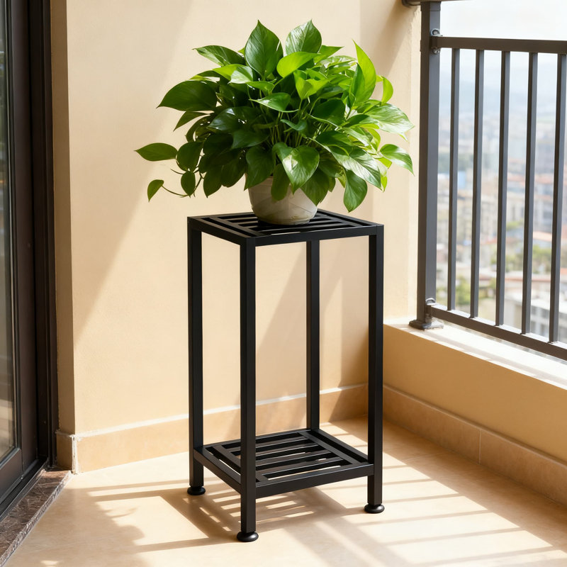 Support robuste pour plante en métal en fer forgé pour l'extérieur