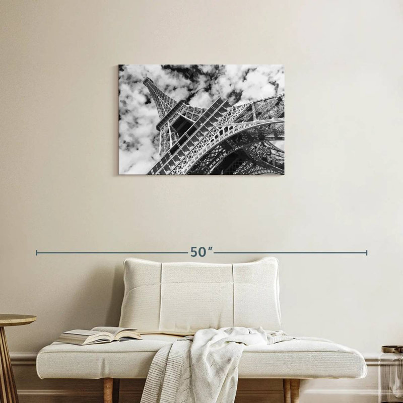 Eiffel Tower Cloudscape Canvas Print, 20" H x 30" W x 1.25" D