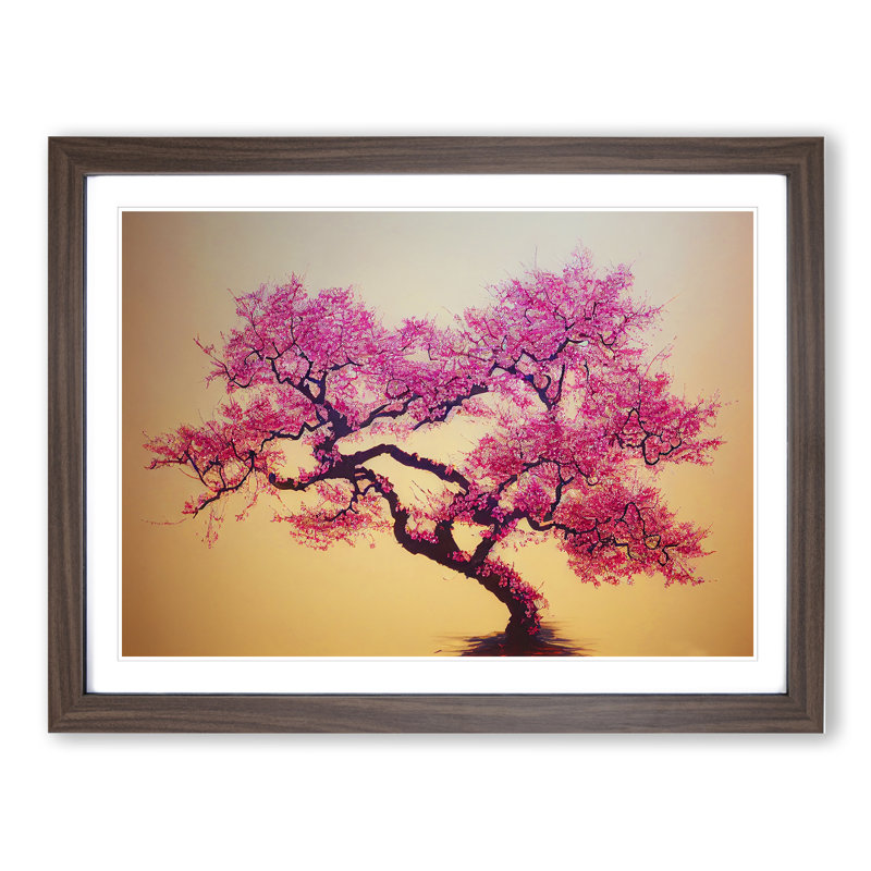 Spectacular Cherry Blossom Tree - Framed Print, 34cm H x 46cm W, Walnut Frame