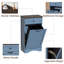 Poubelles de cuisine à bascule inclinable, panier à linge 13 gallons-116989521