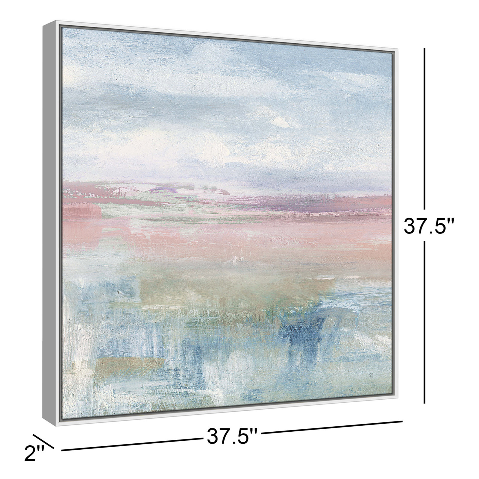 Effa "Back Shandelee II" Print by Susan Jill, 37.5" H x 37.5" W x 2" D, White Framed