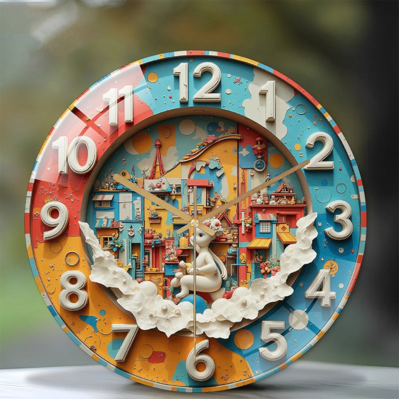 Horloge murale créative 12 po