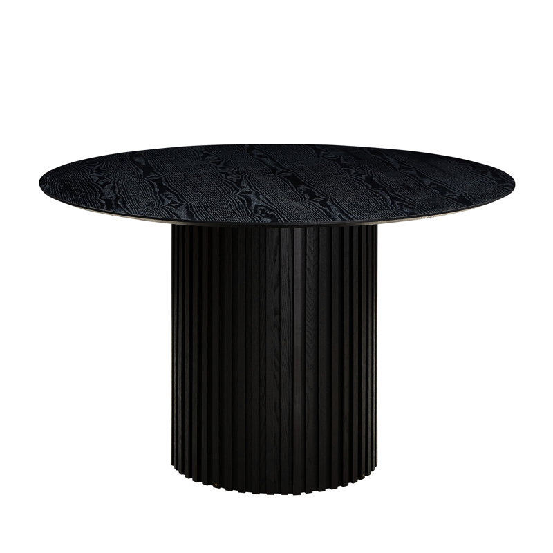 Table de salle à manger moderne Mid-Century Angelique, Noir