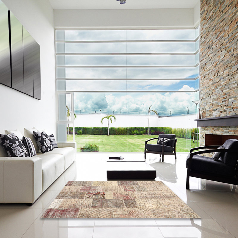 Tapis gris Ulti, Carré 5 pi