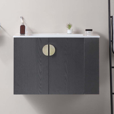 29.9'' Single Bathroom Vanity with Ceramic Top