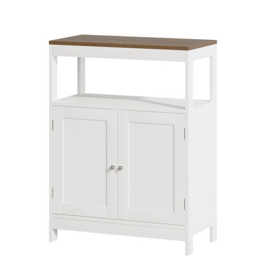 Armoire de rangement Portes en bois d'ingénierie avec tablettes réglables modernes pour le salon, la chambre à coucher, le vestibule, le couloir et la salle de bain
