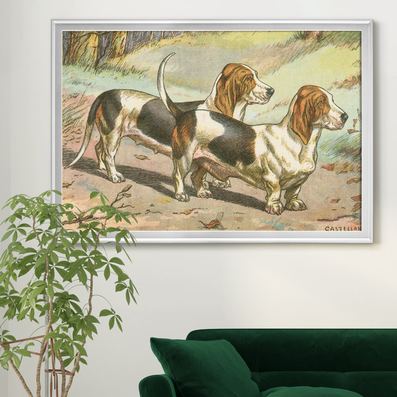 «Mans Best Friend X», reproduction d'art sur toile encadrée, Argent, H 26,5 po x l 36,5 po x P 1,5 po