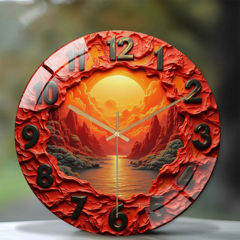 Horloge murale Sunset