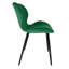 Montegut 47cm H Tufted Velvet Upholstered Upholstered Back Side Chair in Green