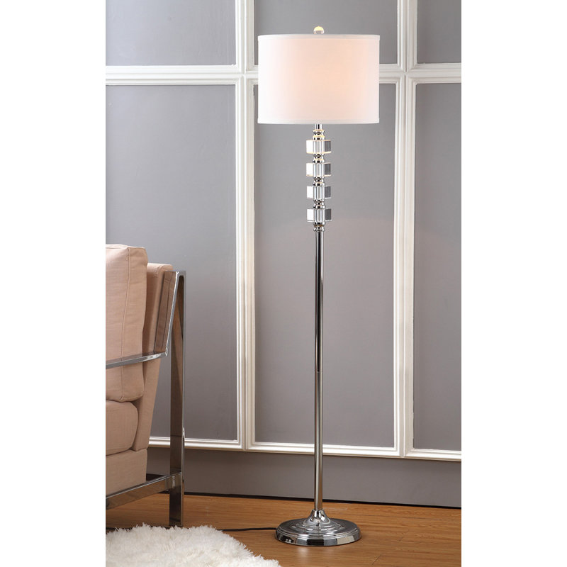 Ines 60'' Silver Traditional Floor Lamp