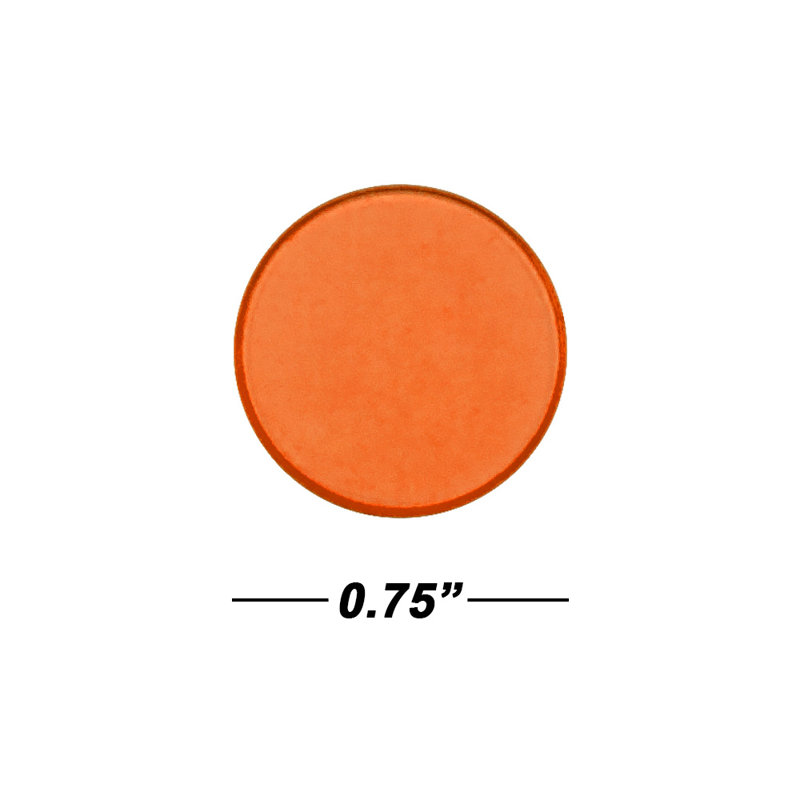 Marqueur de bingo 3/4 po transparent, Orange