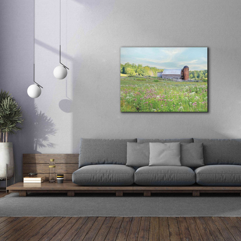 «Summer on the Farm» par Lori Deiter, estampe numérique sur toile, H 40 po x l 54 po x P 1,5 po