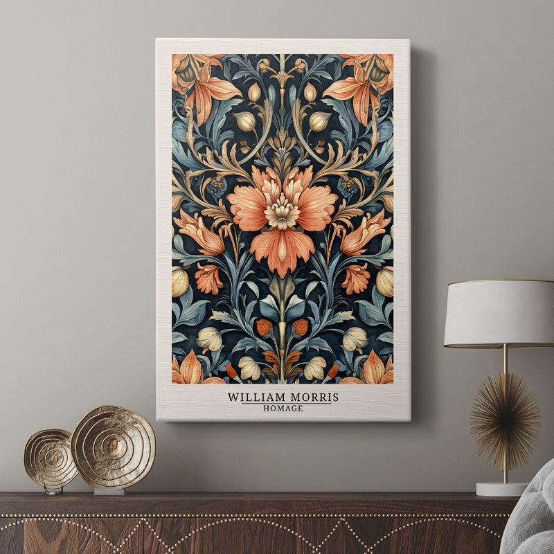 Série WORRIS de la série DMCCLXI de Wm-Morris - Cavas de galerie sur mesure, H 27 po x l 18 po